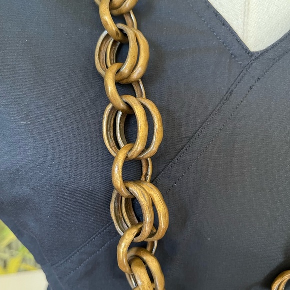 Robert Goosens for Jil Sander 34” Bronze Byzantium Link Chain Necklace - Picture 3 of 10